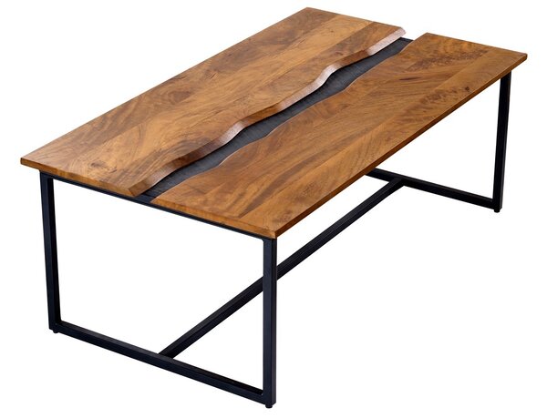 Dizajnový konferenčný stolík Argentinas 110 cm mango - bridlica
