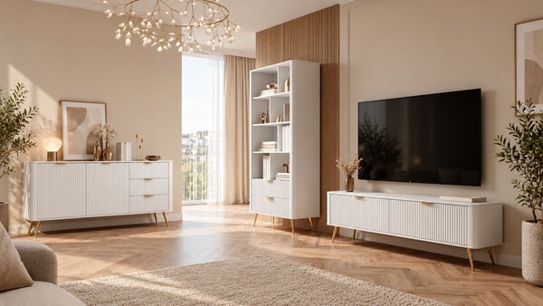 TV STOLIK TREVISO BIELA 163 cm