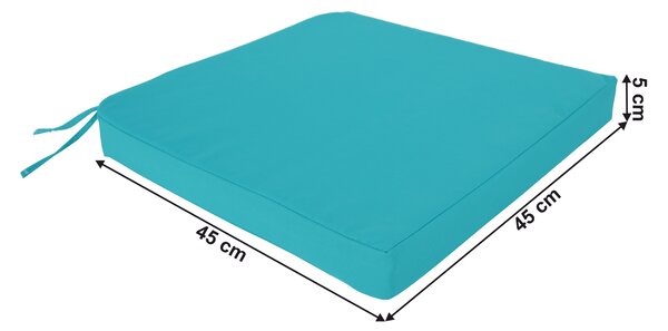 KONDELA Vankúš na záhradné sedenie, mentolová, LALILA