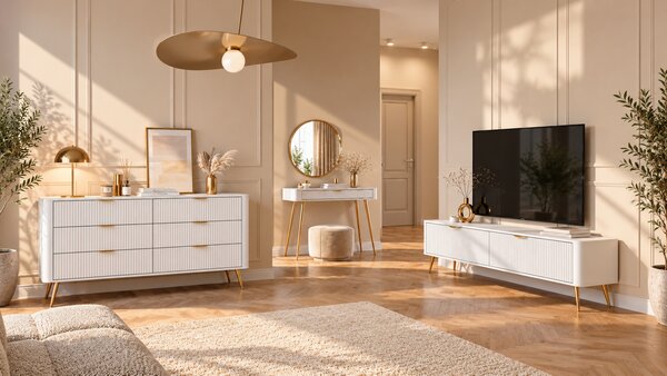 TV STOLIK TREVISO BIELA 200 cm