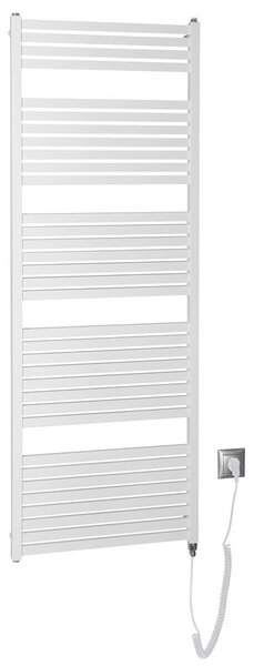 Aqualine Aqualine, TONDI-E elektrické vykurovacie teleso, rovné, 600x1690 mm, 800W, biela, DE490T