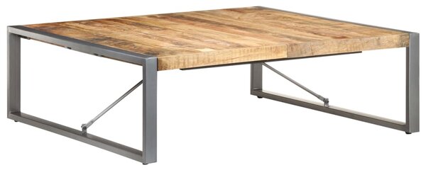 Konferenčný stolík 120x120x40 cm, surové mangové drevo