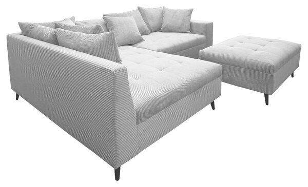 ROHOVÁ SEDAČKA, textil, svetlosivá MID.YOU - Sedačky, Online Only