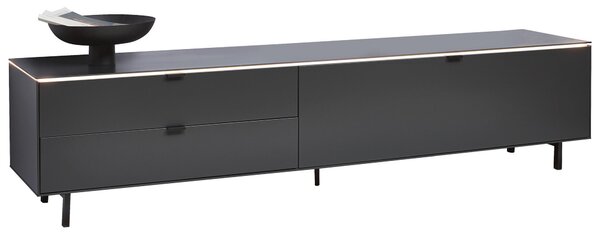 NÍZKA KOMODA, antracitová, 216,8/50,1/46 cm Dieter Knoll - TV nábytok