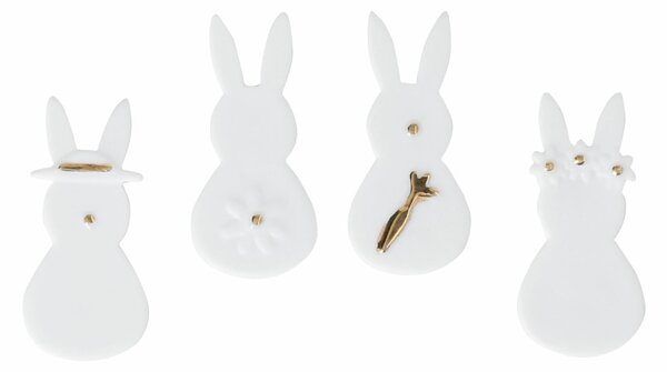 Velikonoční dekorace Rabbits Mini – set 4 ks