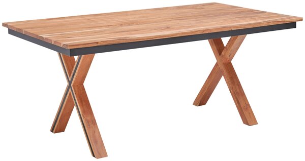 JEDÁLENSKÝ STÔL, akácia, prírodná farba, čierna, 180/100/76 cm Livetastic - Online Only jedálne, Online Only