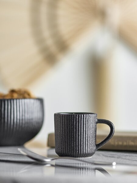 Keramický hrnček na espresso Neri Black 75 ml