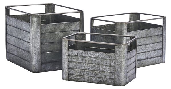 Kovový úložný box Galvanized M