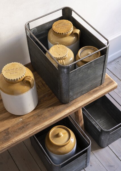 Kovový úložný box Galvanized M