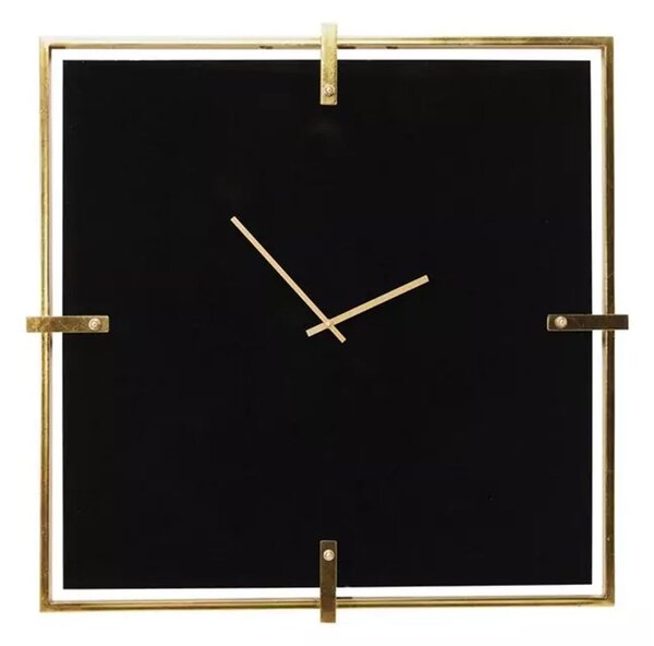 KARE DESIGN Nástenné hodiny Black Mamba 91 × 91 × 5 cm