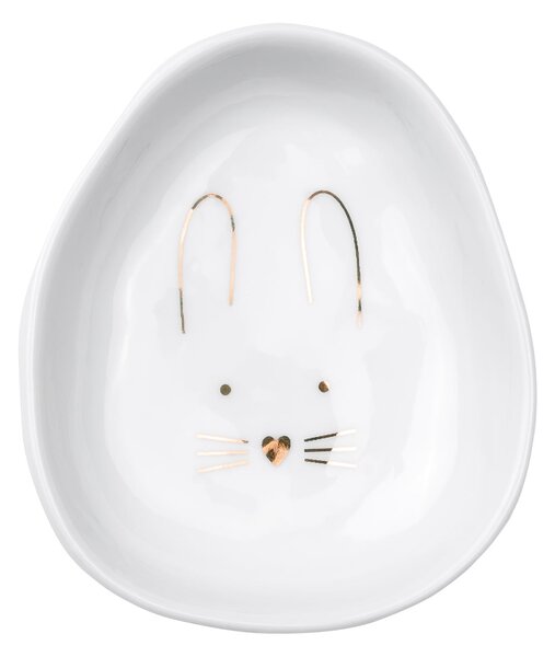 Porcelánový mini tanierik Rabbit Gold