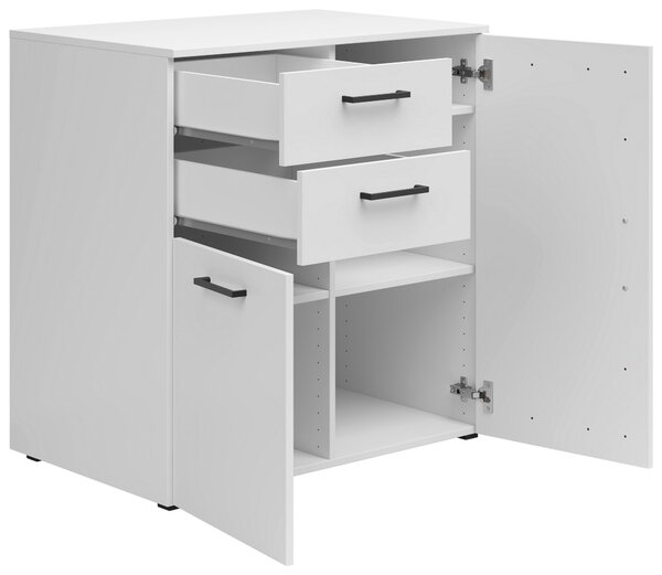 KOMODA, biela, 80/83/52 cm Carryhome - Komody
