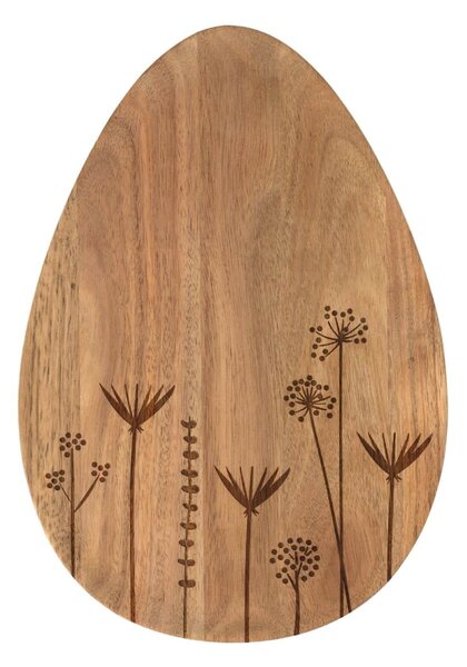 Dekoratívna drevená doska Flowers Egg