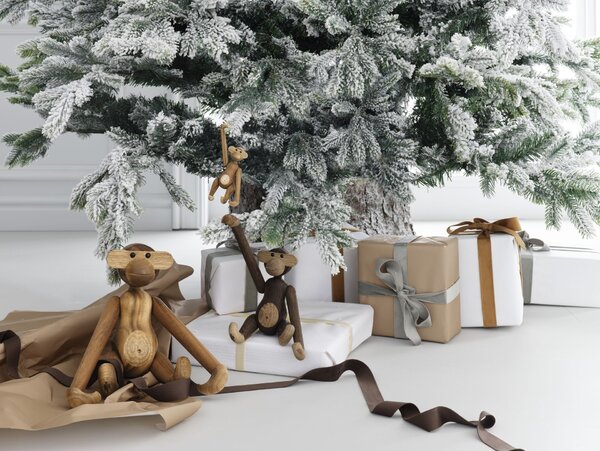 Drevená opička Monkey Mini Teak Limba 9,5 cm