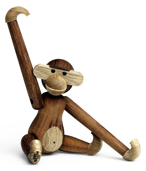 Drevená opička Monkey Mini Teak Limba 9,5 cm