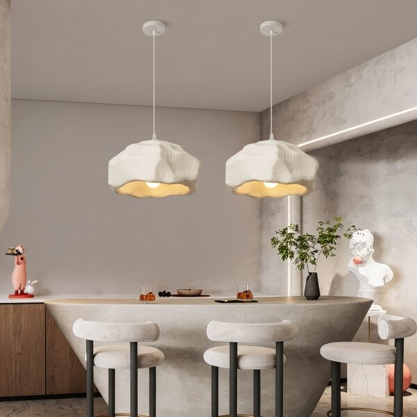 BRILAGI - Luster na lanku WABI SABI 1xE27/60W/230V priemer 42 cm biela