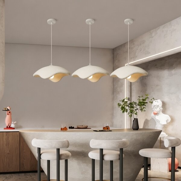 BRILAGI - Závesné svietidlo na lanku WABI SABI 1xE27/60W/230V pr. 40 cm biela