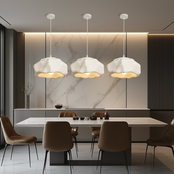 BRILAGI - Luster na lanku WABI SABI 1xE27/60W/230V priemer 42 cm biela