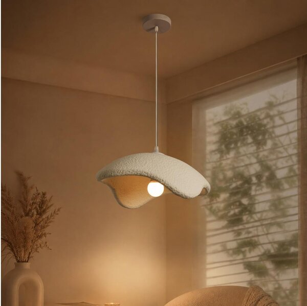BRILAGI - Závesné svietidlo na lanku WABI SABI 1xE27/60W/230V pr. 40 cm biela