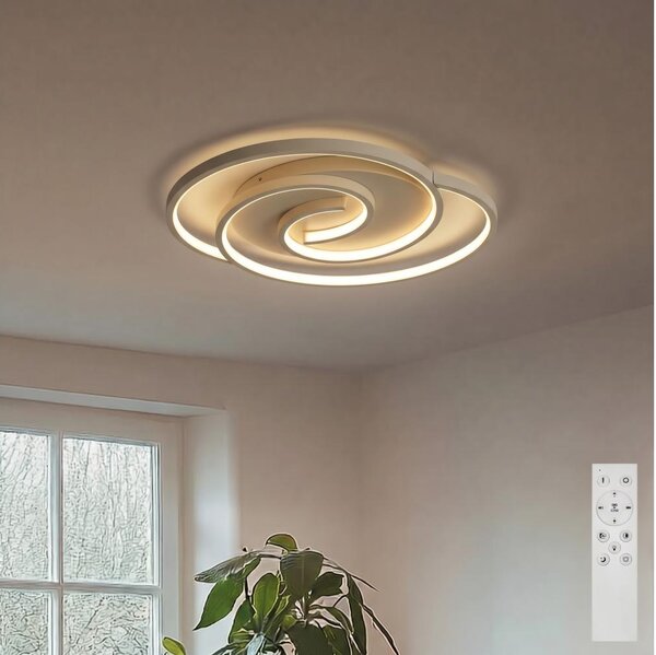 BRILAGI - LED Stmievateľné stropné svietidlo VELO LED/70W/230V 38x47,8 cm béžové + diaľkové ovládanie