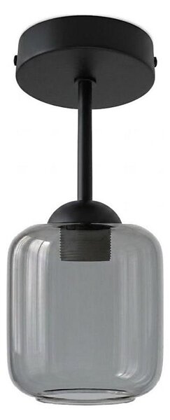 BRILAGI - LED Prisadený luster R GLASS 1xE27/60W/230V pr. 14 cm čierna/dymová sivá
