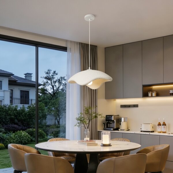 BRILAGI - Závesné svietidlo na lanku WABI SABI 1xE27/60W/230V pr. 40 cm biela