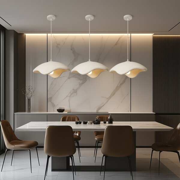 BRILAGI - Závesné svietidlo na lanku WABI SABI 1xE27/60W/230V pr. 40 cm biela