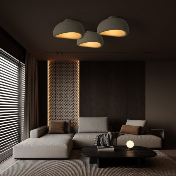 BRILAGI - Stropné svietidlo WABI SABI 1x E27/60W/230V, priemer 40 cm, sivé