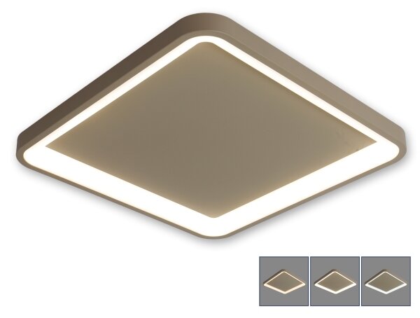 BRILAGI - LED stmievateľné stropné svietidlo FALCON SLIM LED/50W/230V 50x50 cm béžové + diaľkový ovládač