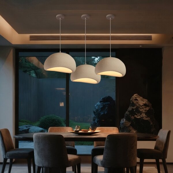 BRILAGI - Luster na lanku WABI SABI 1xE27/60W/230V priemer 40 cm biela
