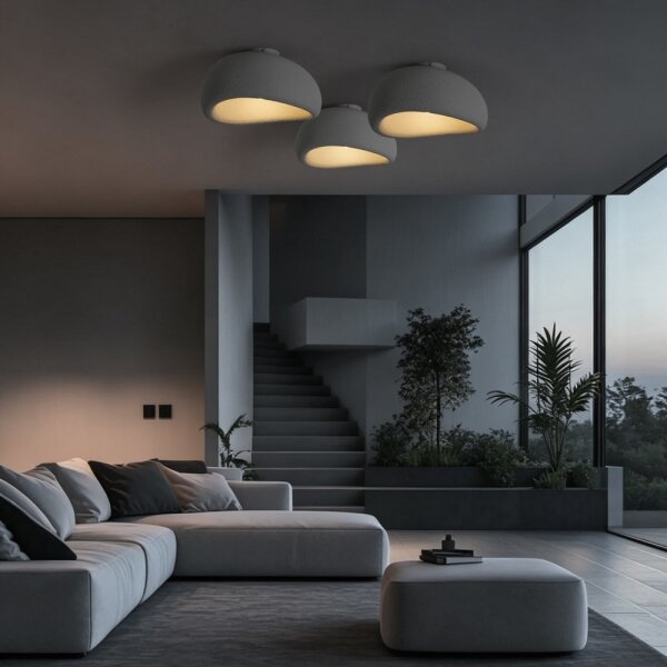 BRILAGI - Stropné svietidlo WABI SABI 1x E27/60W/230V, priemer 40 cm, sivé