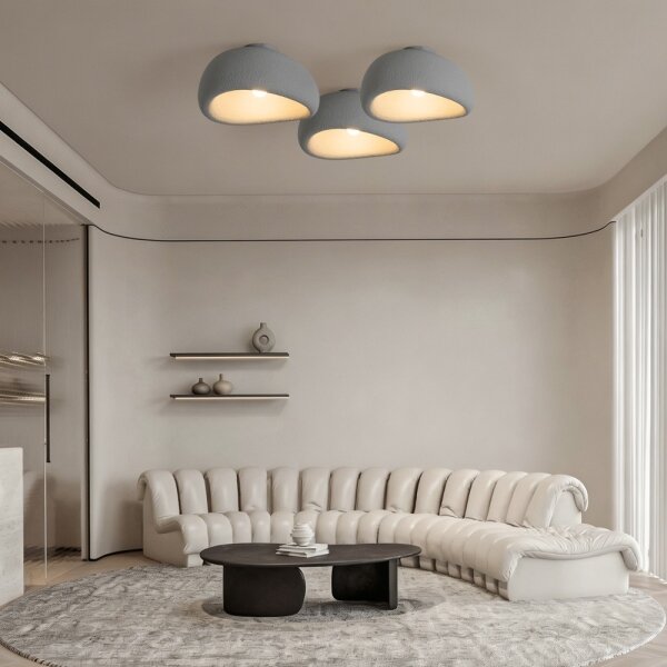 BRILAGI - Stropné svietidlo WABI SABI 1x E27/60W/230V, priemer 40 cm, sivé
