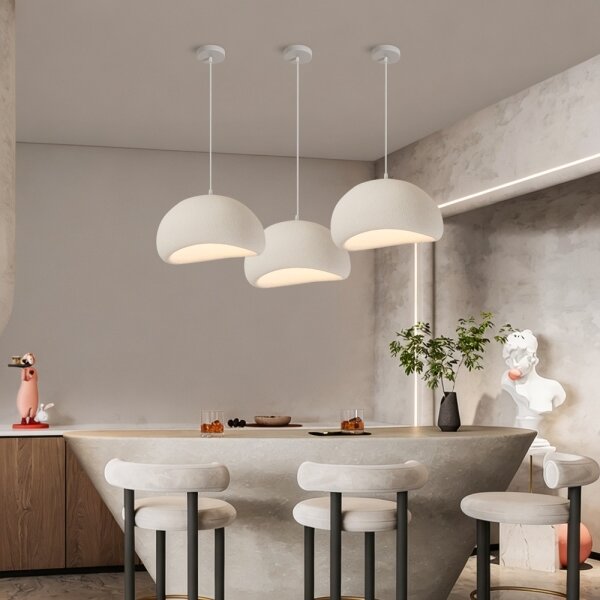 BRILAGI - Luster na lanku WABI SABI 1xE27/60W/230V priemer 40 cm biela