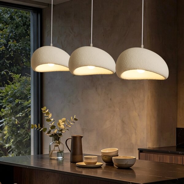 BRILAGI - Luster na lanku WABI SABI 3xE27/60W/230V biela