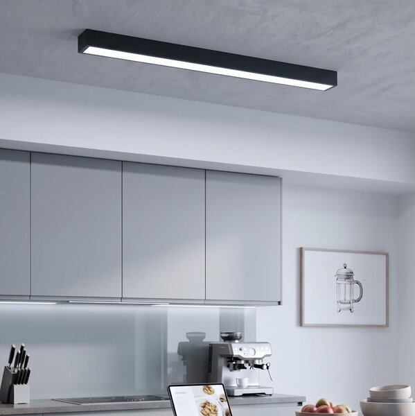 LED prisadené svietidlo/luster na lanku LED/44W/230V 6000K 120 cm čierna