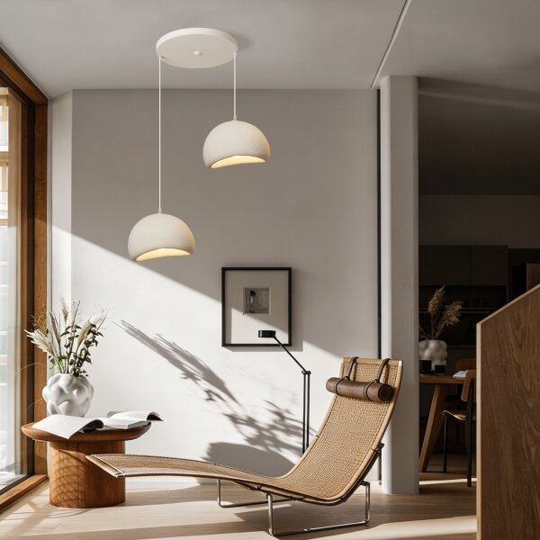 BRILAGI - Luster na lanku WABI SABI 2xE27/60W/230V biela