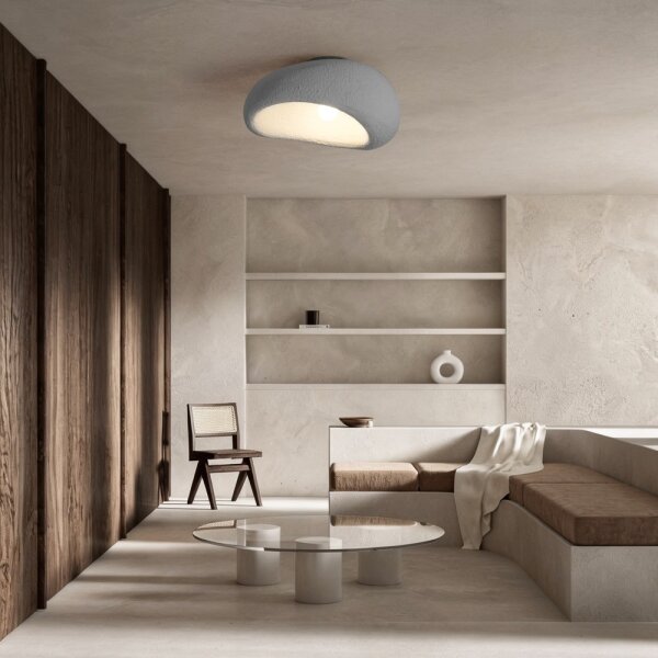 BRILAGI - Stropné svietidlo WABI SABI 1xE27/60W/230V pr. 40 cm sivé
