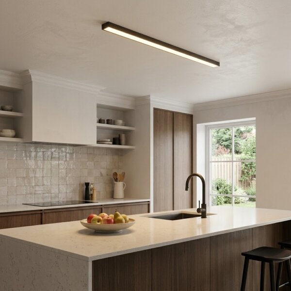 LED Prisadený/luster na lanku LED/44W/230V 3000K 120 cm čierna