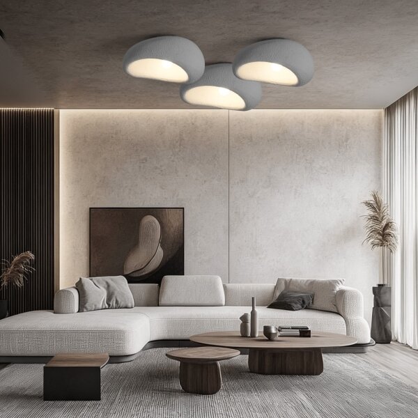 BRILAGI - Stropné svietidlo WABI SABI 1xE27/60W/230V pr. 40 cm sivé