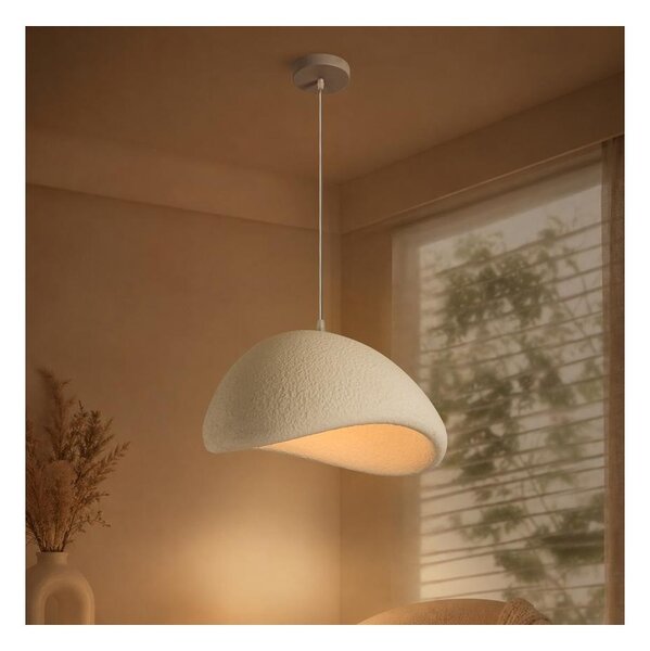 BRILAGI - Závesné svietidlo na lanku WABI SABI 1xE27/60W/230V pr. 40 cm biela