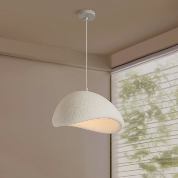 BRILAGI - Závesné svietidlo na lanku WABI SABI 1xE27/60W/230V pr. 40 cm biela