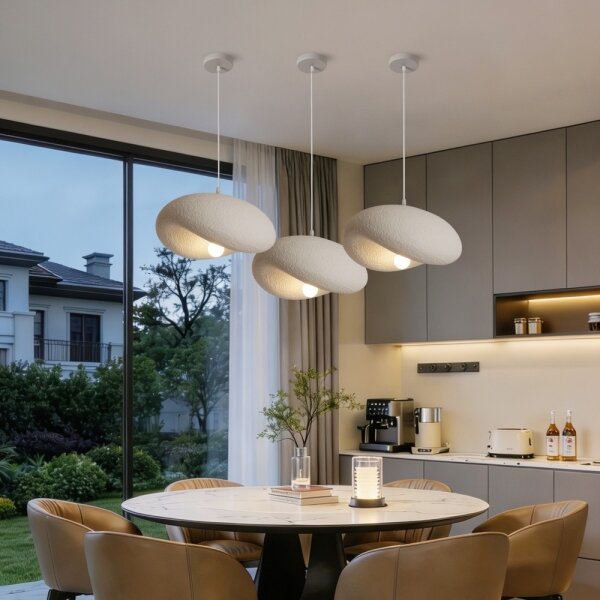 BRILAGI - Závesné svietidlo na lanku WABI SABI 1xE27/60W/230V, priemer 40 cm, biela