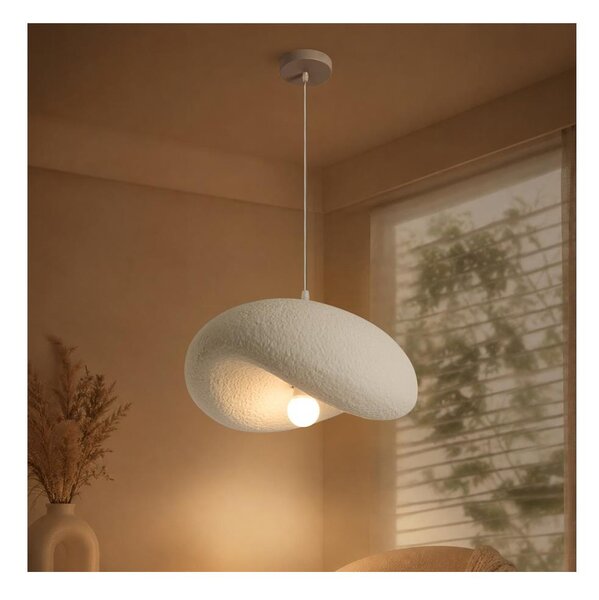 BRILAGI - Závesné svietidlo na lanku WABI SABI 1xE27/60W/230V, priemer 40 cm, biela
