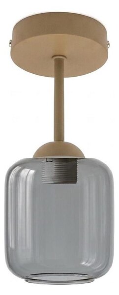 BRILAGI - LED Prisadený luster R GLASS 1xE27/60W/230V pr. 14 cm béžová/dymová sivá