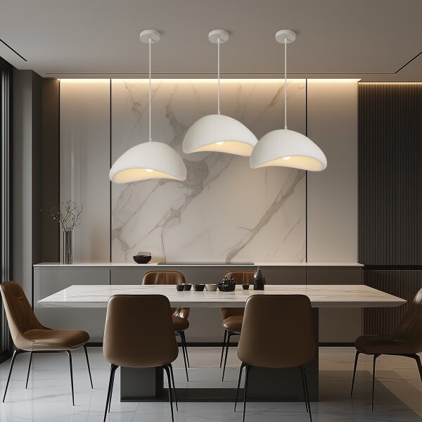 BRILAGI - Závesné svietidlo na lanku WABI SABI 1xE27/60W/230V pr. 40 cm biela