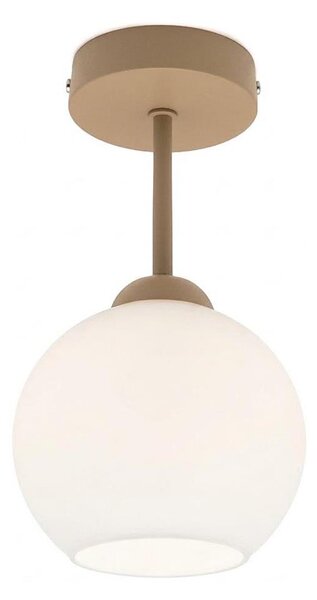 BRILAGI - LED Prisadený luster RETRO GLASS 1xE27/60W/230V pr. 15 cm béžová/biela