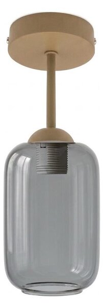 BRILAGI - LED Prisadený luster R GLASS 1xE27/60W/230V pr. 14 cm béžová/dymovo-sivá