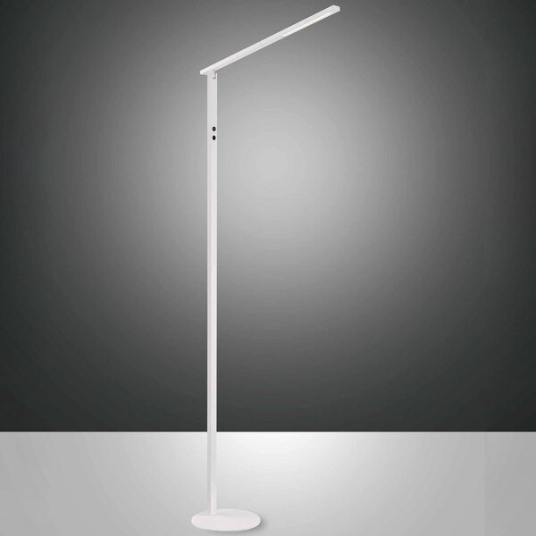 Stojaca LED lampa Ideal, 1-plameňová, biela, Biela / opálová, Obývacia izba / jedáleň, Hliník, Moderný, Stolová lampa