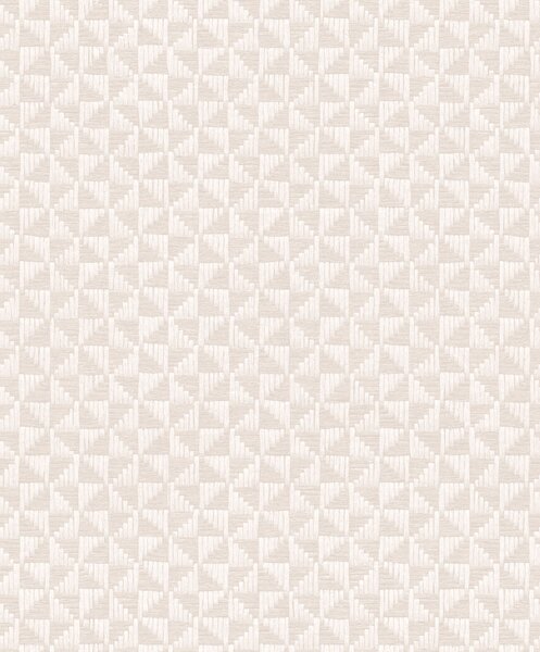 Béžová geometrická vliesová tapeta, ZEN301, Zen, Zoom by Masureel
