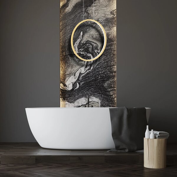Závesné LED svietidlo Saturno, 1x LED 28w, 4000k, g